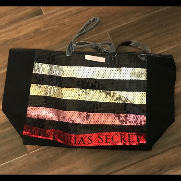 👛 NWT Victoria’s Secret women’s sequins tote - Picture 2 of 6